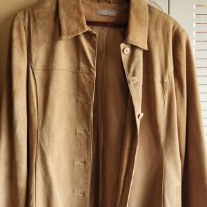 Kate Hill Men's Light Brown Suede Jacket